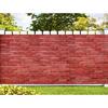 6 x 13 ft Birck Wall Garage Door Backdrop,Rustic Red Brick Wall Background, Farmhouse Stone Wall Garage Door Cover Kids Adult Birthday Party Decor