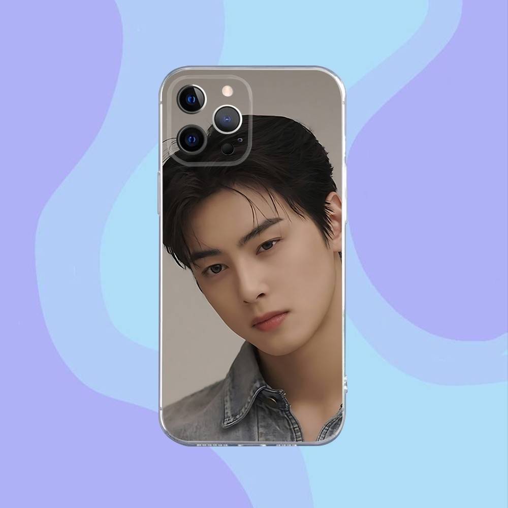 Singer Cha E-EunWoo Phone Case For iPhone 17,16,15,14,13,12,11 Pro,Max,Plus,X,XS,XR,SE4,E Mini Transparent Soft Cover