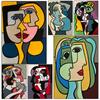 Picasso Abstract Art Classic Posters and Print Pictures Vintage Room Decor Canvas Painting Wall Art For Home Decor Unframed