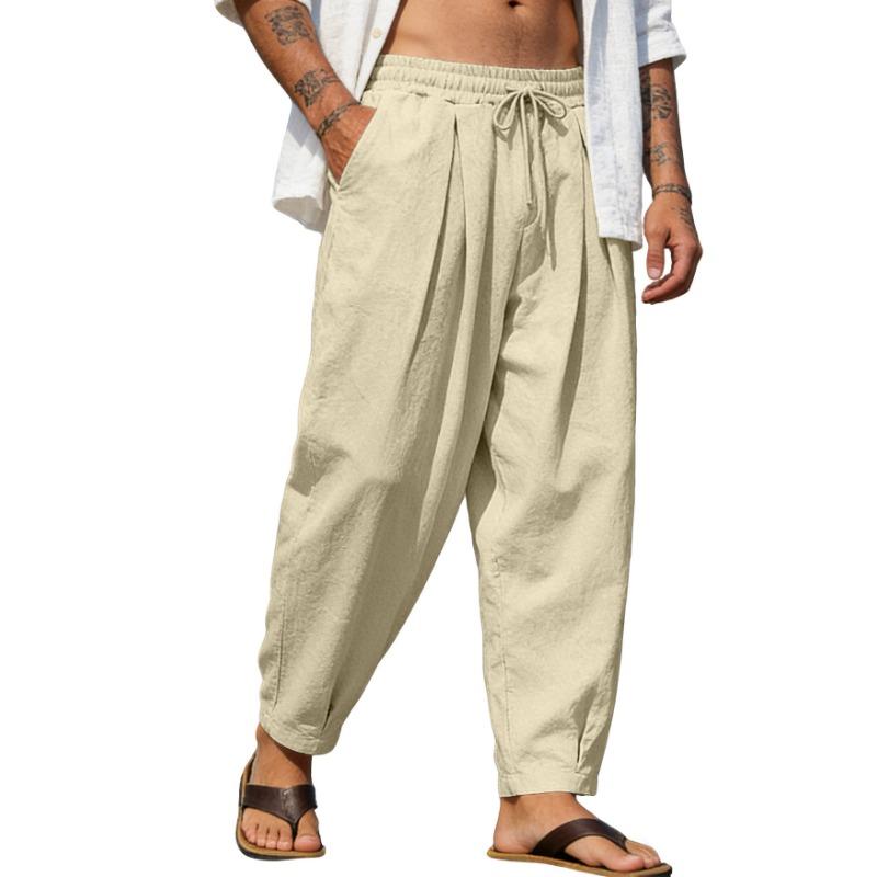 Men S Loose Fit Casual Sports Straight Leg Trousers