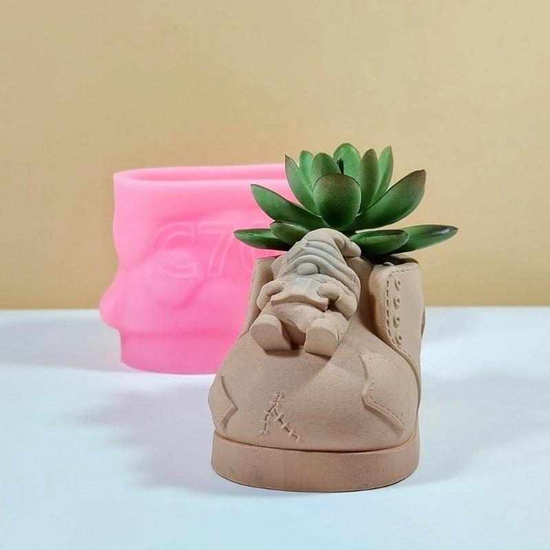 Practical Planter and Flower Holders Crafting Silicone Molds Unique Silicone Mold for Flower Vases Pen Organizers