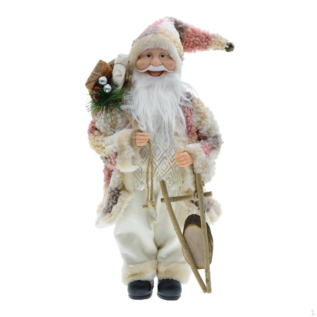 Santa Claus Figurines, Standing Figurines Decorations Gift for Indoor Home Office