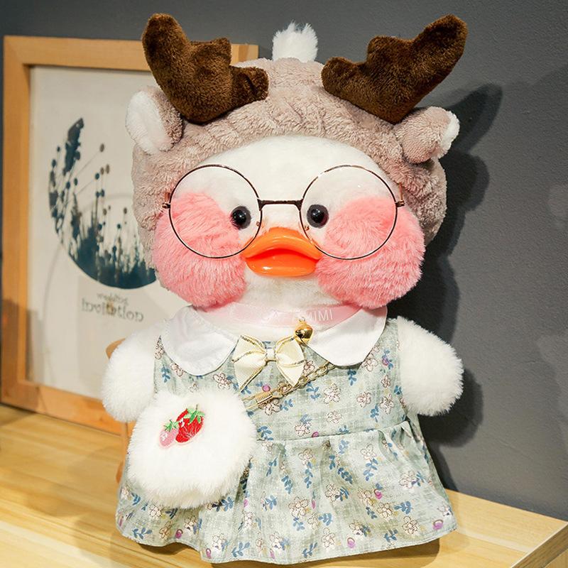 Hoodie Hyaluronic Acid Duck Plush Toy Doll Doll Hyaluronic Acid Little Yellow Duck Birthday Gift for Women