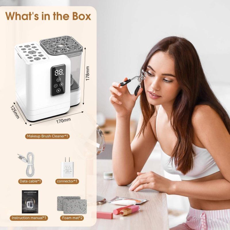 Grenzüberschreitender tragbarer 5-in-1 elektrischer Make-up-Pinselreiniger & Trockner - USB Automatisches Werkzeug