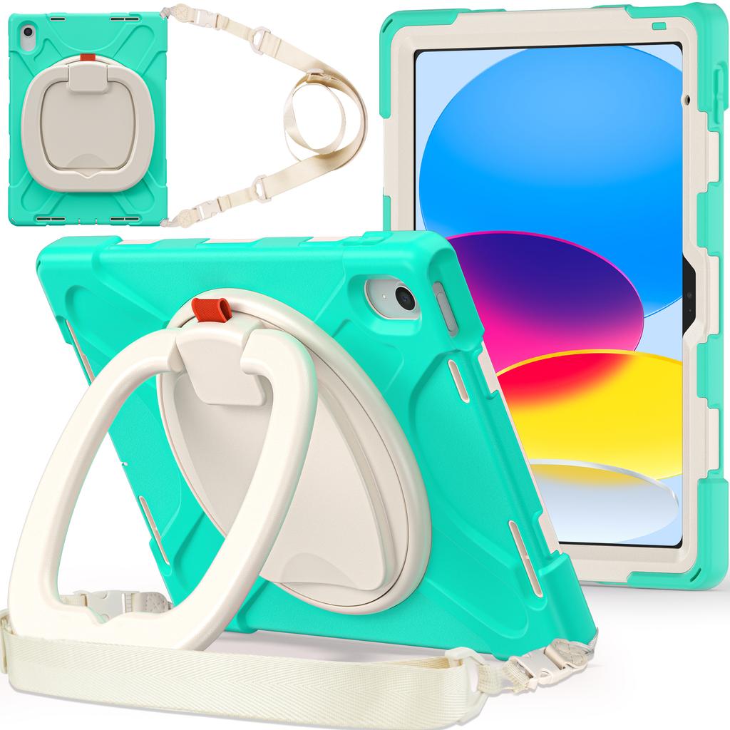 Armor Case Universal for IPad 2025 A16 11th 10.9 2022 10th Gen. A3354 A3355 A3356 A2757 A2777 A2696 Rotating Stand Hybrid Cover
