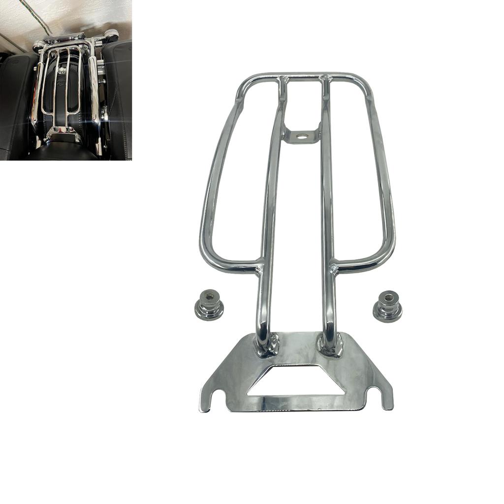 Steel Chrome Solo Seat Luggage Fender Rack Mount For Harley Touring Road King FLHR Electra Glide 1997-2023