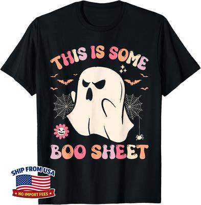 Groovy Halloween Boo Ghost Costume This Is Some Boo Sheet Unisex T-Shirt