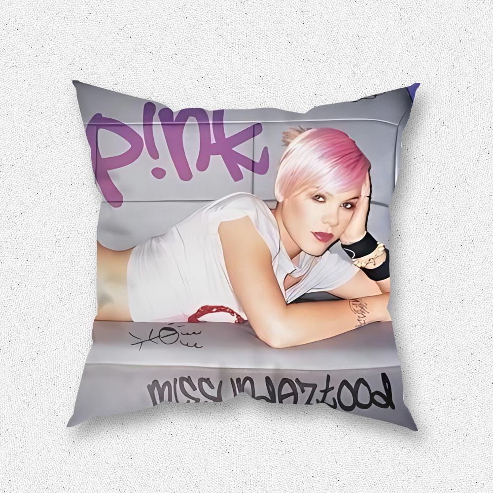 Pink Trustfall Pillow Case For Home Bedroom Room Decoration Living Room Sofa Cushion Cover Suitable