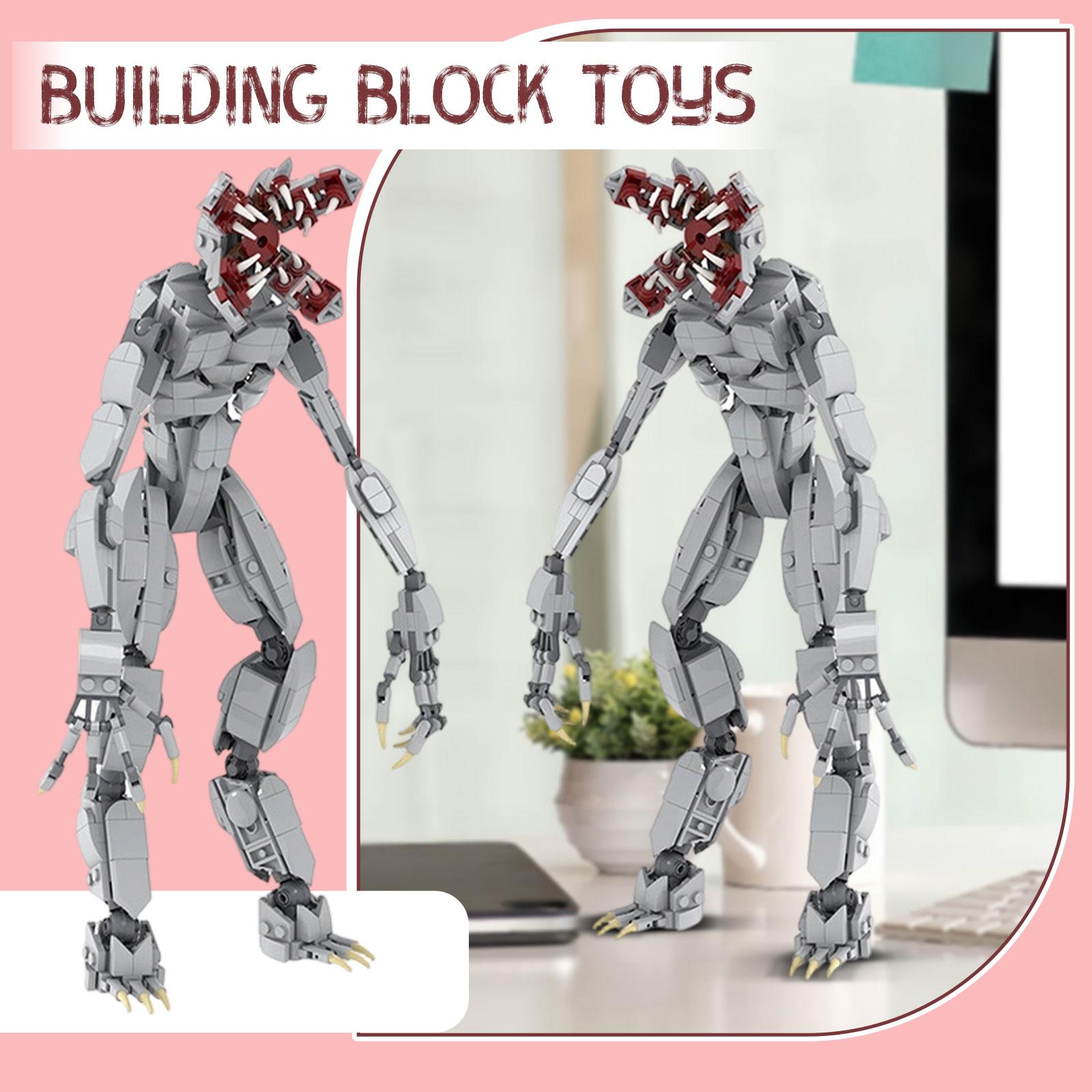 Gray Demogorgon Building Block Toy One Size