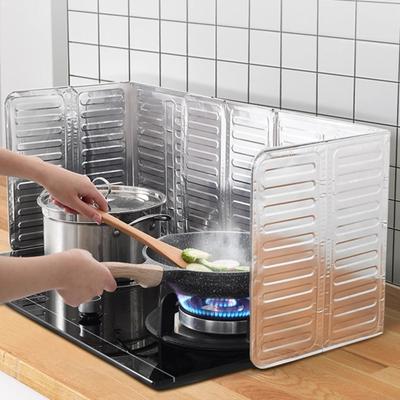5Pcs Oil-proof Baffle Foldable Stove Oil Guard High-Temperature Resistant Up To 660 Degrees Celsius Grease Splash Protector