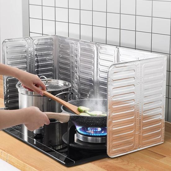 5 Stück Ölschutzblech Faltbarer Herd Ölschutz Hochtemperaturbeständig Bis 660 Grad Celsius Spritzschutz