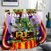 1PC Rat Fink Print Flannel Blanket, High Quality All Seasons, Home Decor, Warmth and Comfort, Perfect for Christmas Gifts