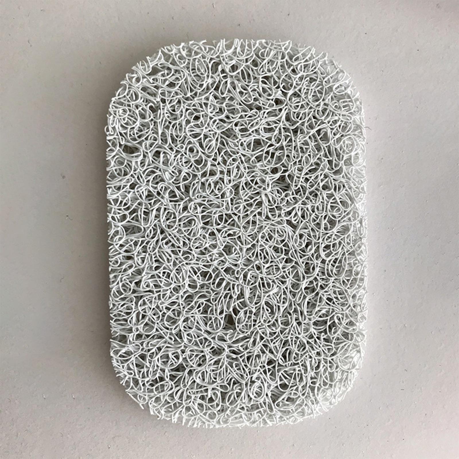 

New PVC Soap Mat SOAP SAVERanti- - Drainmat Simplewashbasin Bathroom One Size белый