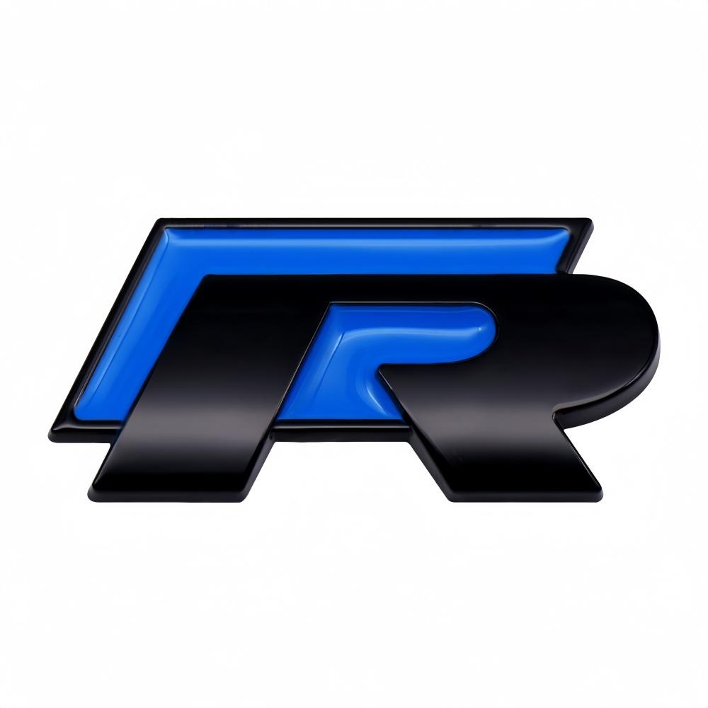 NEW For VWR Logo Metal Car Grille Emblem Rear Trunk Badge Stickers Polo Golf Jetta Beetle CC Tiguan Touran Passa Zd9