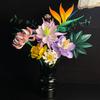 Moc Eternal Flowers Rose Bouquet Building Block Model Kit Ornament Assembly Creative Diy Educational Adults Toy Brick Home Decor