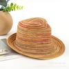 Cappelli Estivi Pieghevoli in Paglia Jazz da Donna Colorati Traspiranti Intrecciati Cappello da Sole a Falda Corta Panama Cappello Cubano da Uomo Pieghevole Kentucky