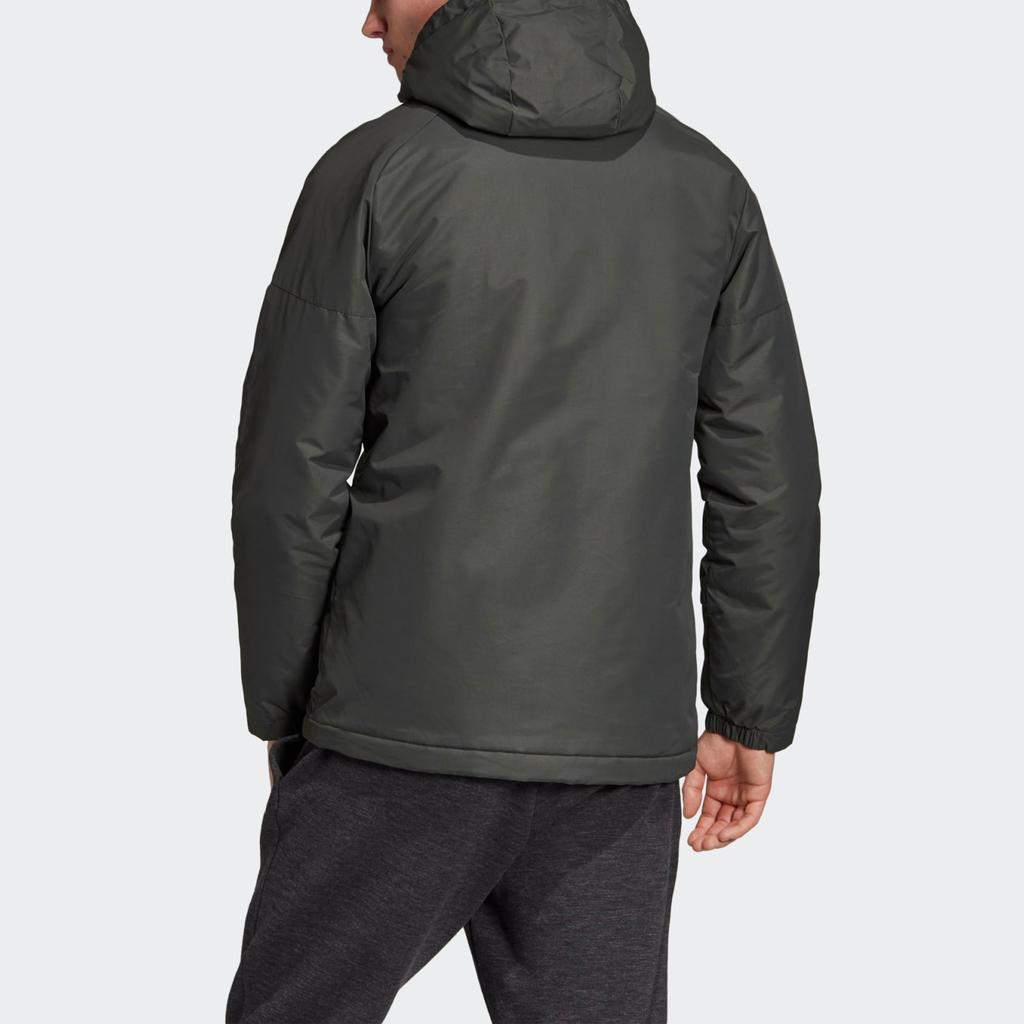 Adidas Outdoor Casual Jacket With Thermal Lining Men Jackets Gray Green DZ1429
