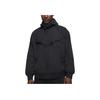 Nike Solid Color Hooded Long Sleeve Zipper Loose Jacket Men jackets Black DA7355-010