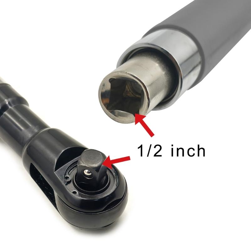 Ratcheting Wrench Spanner Kit 4 Adapters Corrosion Resistant Steel Ergonomic Grip Suitable For Mechanics And DIY Project