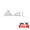 3D ABS A4L A6L A8L Q3 Q5 Q7 Letters Emblem Car Body Rear Trunk Logo Sticker For f2 Q L Series A1 A3 A4 B8 A5 A6 A7 Accessories