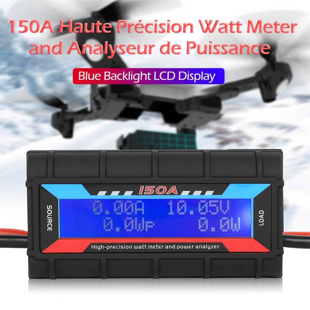 Build Power Current Power Analyzer 150A RC High Precision Power Analyzer & Watt Meter W/ Backlight LCD