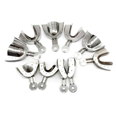 Adjusatable Dental Impression Tray Tooth Trays Stainless Steel Autoclavable Denture Instrument Teeth Tray High Quality