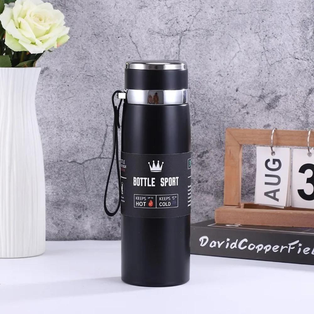 New 316 Stainless Steel Insulated Cup Gradient Color Lid Strap Travel Large Capacity Outdoor Sports Water Cup