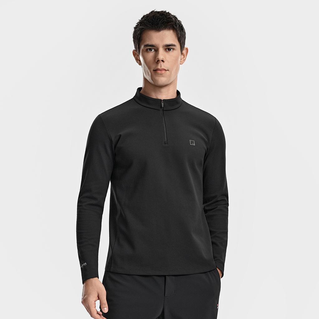 Fila Explore Optima Functional Simple Sports Outdoor Comfortable Breathable Long Sleeve T-Shirt Men Tops A11M617217FBK