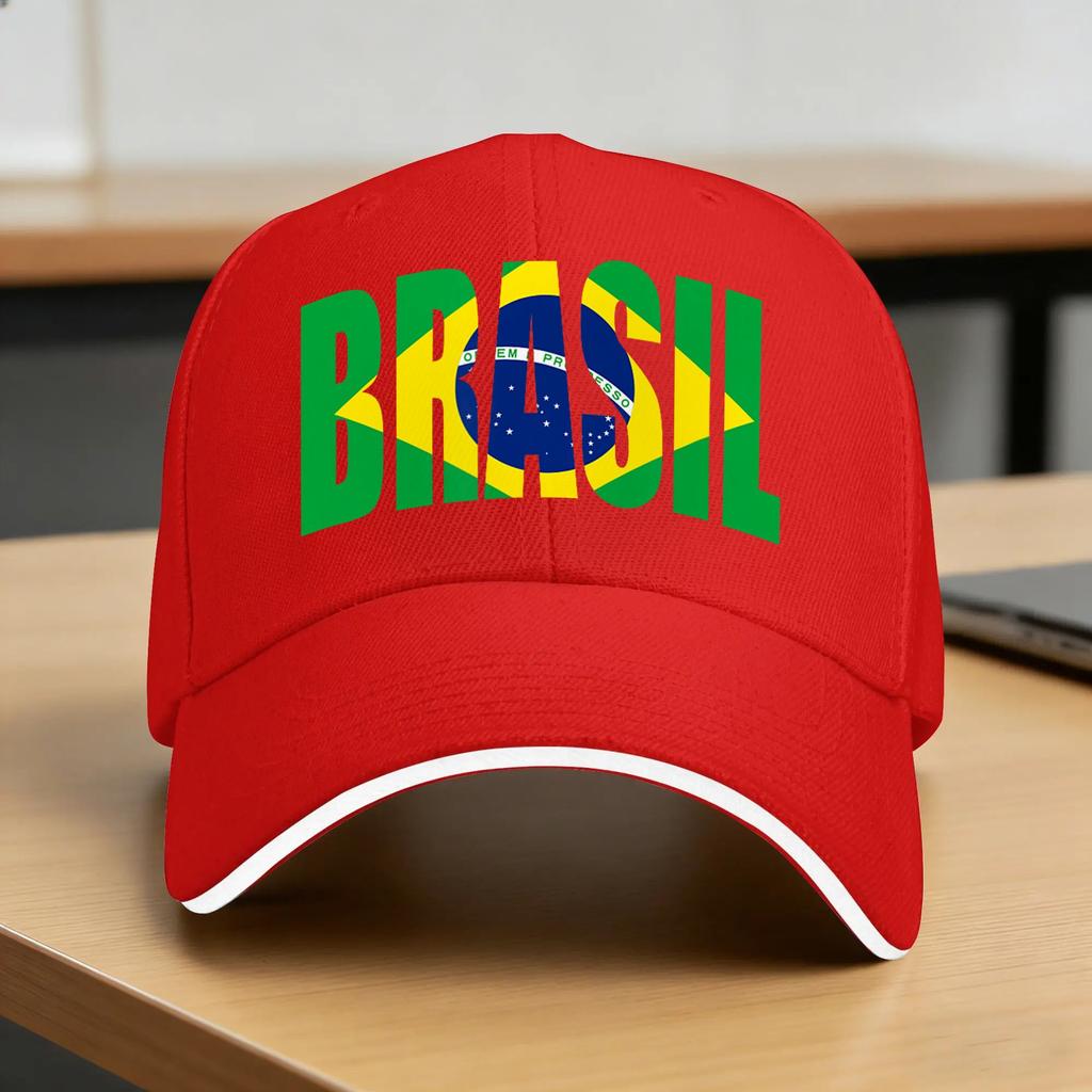 Brazil Flag Brasil Souvenirs Brazilian Fans Casual Baseball Cap Summer Trucker Hat Sun Visor Hiking Fishing Hip Hop Hats