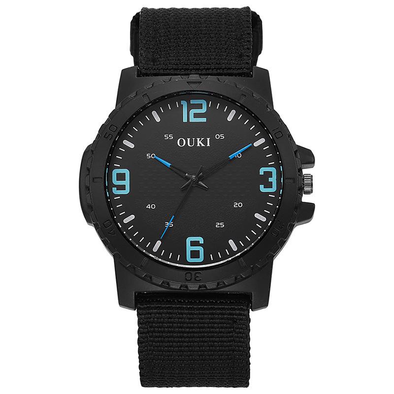 Fashion Men's Outdoor Sports Quartz Watches Top Brand Luminous Large Dial Watches Nylon Strap Men's Original Design Watches