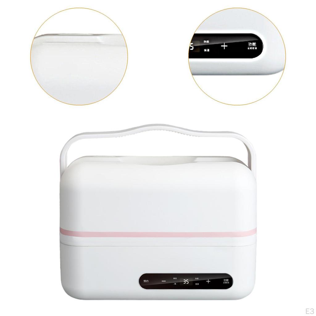 Electric Heating Lunch Box Food Warmer 1.2 L Removable Container Rectangle Bento
