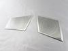 BRIGHTZ Stainless Steel Dashboard Speaker Covers Satin for T33 (2-Piece, Silver) X-Trail SNT33, ST33, NT33, SNT, ST, NT, (SPEAKER-150)