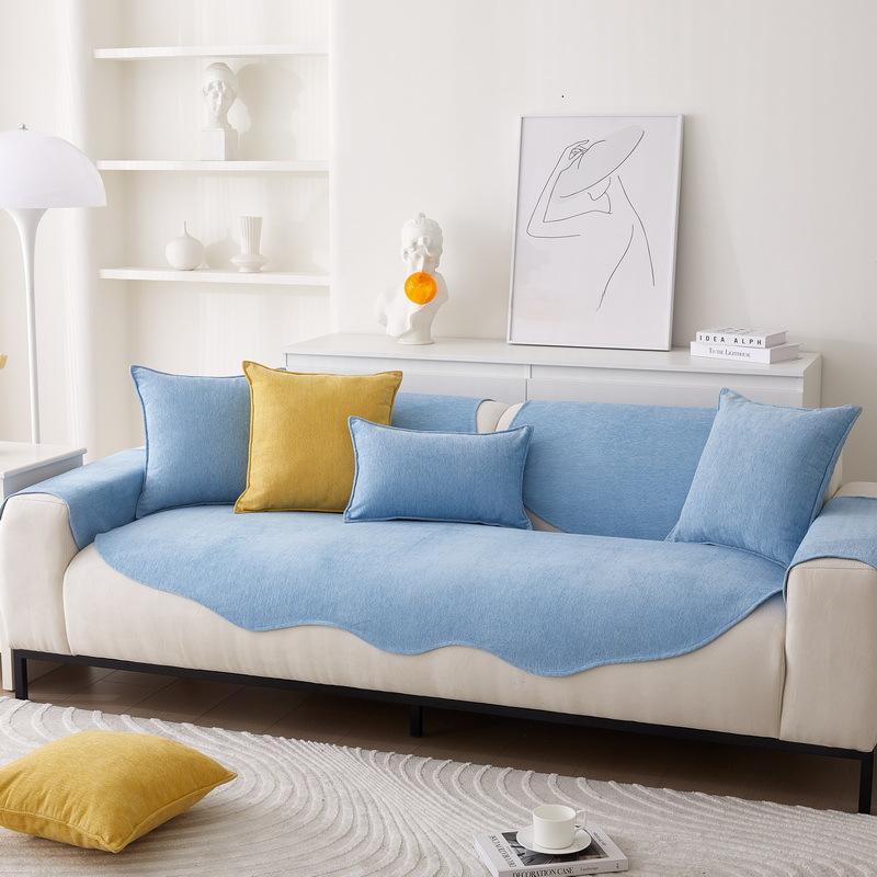 Sofa Cushion for All Seasons, Chenille Anti-cat Scratch Leather Cover, Special-shaped Anti-slip Sofa Cushion, Summer, Summer