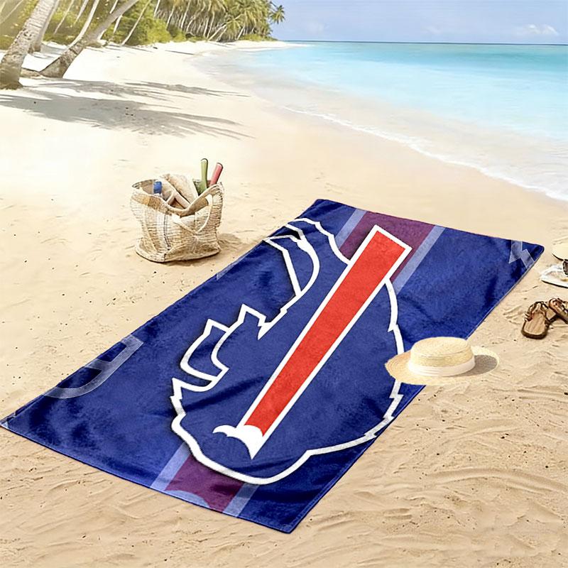 BUF Bills Print Beach Towel, Large Soft Quick Dry Towel for Beach Camping Swimming