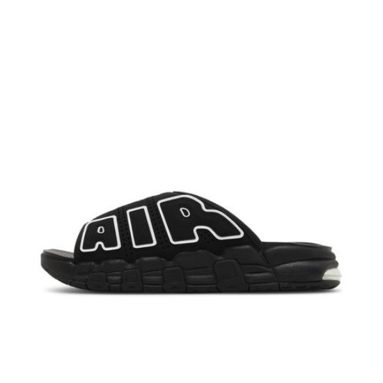 Nike Klapki Air More Uptempo Czarno-Szara Podeszwa Męskie DV2132-001