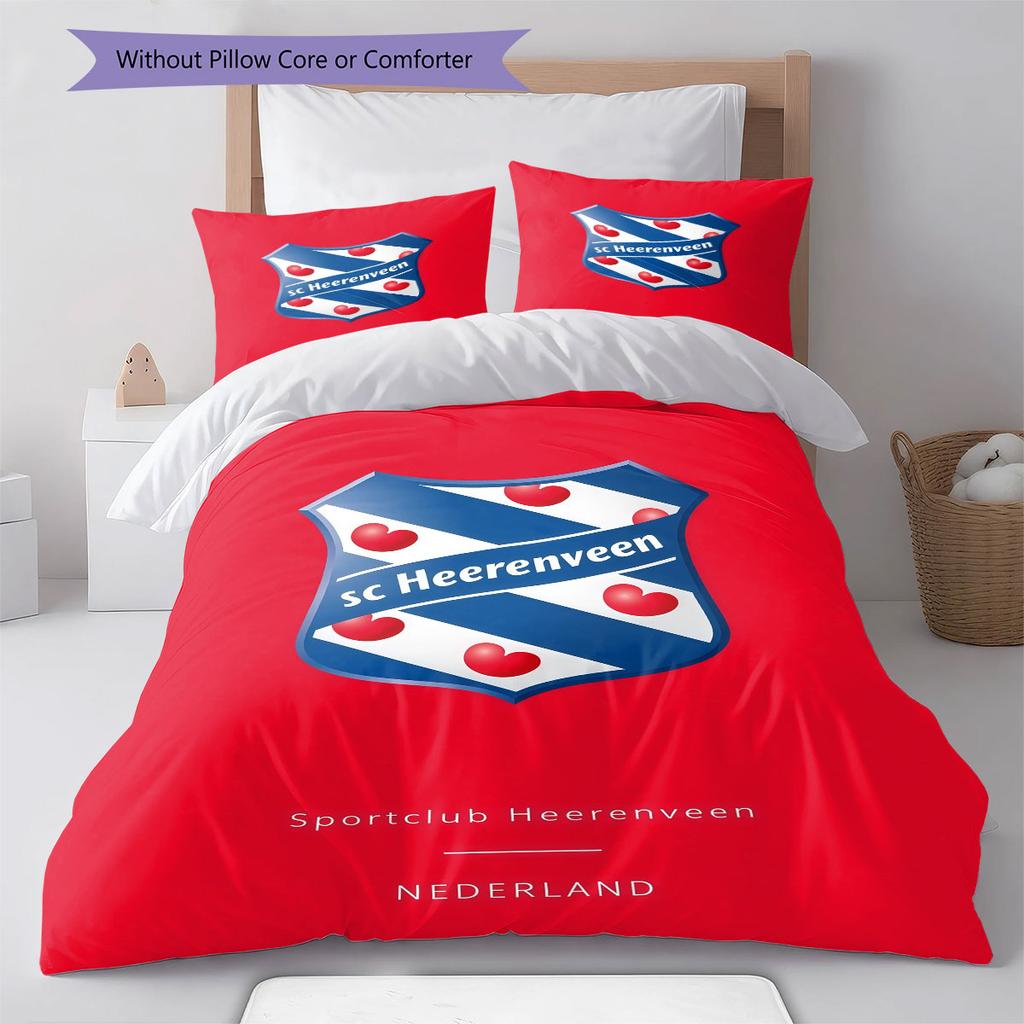 Heerenveen Pattern Bedding Home Decoration Birthday Gift ( 1 Duvet Cover + 2 Pillowcase, Without Core),fan Merchandise.
