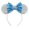 9.5 CM New Cute Glitter Crown Hairband Sequins Bows Mouse Ears Headband Kids Festival Party Cosplay Headband