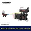 Comutator Ciocan Rotativ Makita HR2470 cu Lumină & Control al Vitezei (Model 00923)