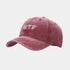 Hot Sale WTF Embroidered Baseball Cap Men's Washed Old Personality Cap Women's Trend Show Face Small Hat