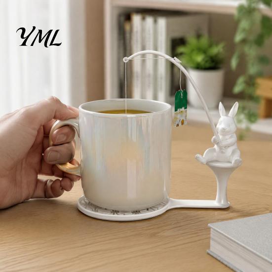 Tea Bag Rest Fishing Animal Holder, 3D Printed Heat-Resistant Coaster, Accessory for Holder Cup and Coffee Mug, Gift Lovers & Enthusiasts Turtle