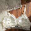 French lace beautiful back underwear women's new popular sexy thin seamless skin-friendly no steel ring bra