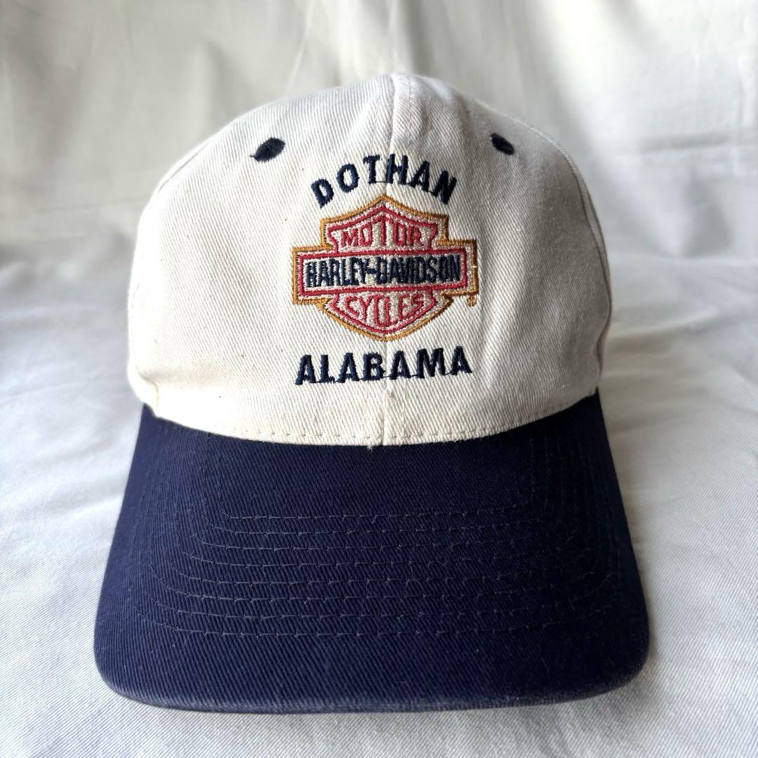 

[USED] Harley Davidson Cap, Dad s Cap, Vintage, Used, Hat, Two-Tone