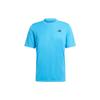 Solid Color Logo Quick-Dry Tennis Sports Short Sleeve T-Shirt Men Tops Pulse-Blue HZ9844