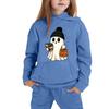 Kids Halloween Hoodie with Ghost Print Long Sleeve Pullover Sweatshirt for Boys and Girls Soft Comfortable Casual Top