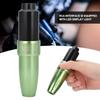 Tattoo Machine RCA Interface Powerful Motor Liner & Shader Tattoo Pen with LED Light(Green )