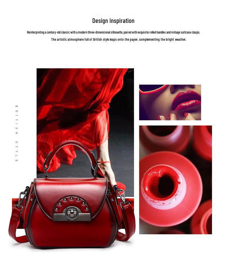 2024 New Genuine Leather Women's Shoulder Bag - Autumn/Winter Stylish Crossbody Bucket Bag