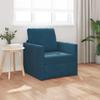Blue Sleeper Sofa 74 X 77 X 81 Cm Velvet