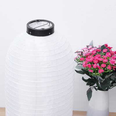 Folding Oval Cloth Lanterns Japanese Style Decorative Hanging Lamps for Wedding Party Home Festival Decoration DIY Paper Lantern