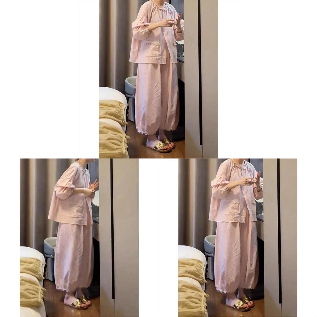 Cloud Cotton Lounge Set For Women With Breathable Fabric Casual Wear For Home And Outdoors