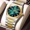 POEDAGAR Luxury Men Watch Stainless Steel Quartz Watches Sport Man Watch Waterproof Luminous Date Week Male Clock